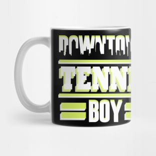 Tennis tennis court forehand backhand sports boys Mug